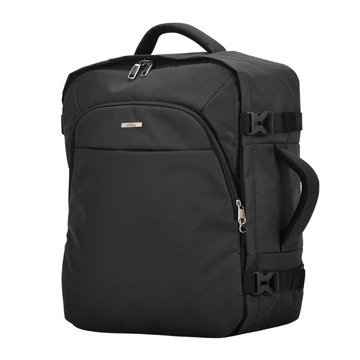 BONTOUR AIR Utazó Hátizsák, EasyJet méretű 45x36x20cm, Fekete Színben