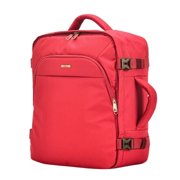 BONTOUR AIR Utazó Hátizsák, EasyJet méretű 45x36x20cm, Piros Színben