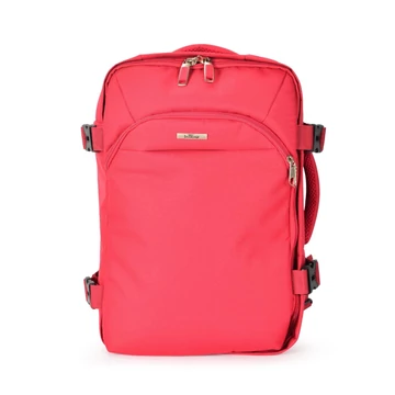 BONTOUR AIR Utazó Hátizsák, WizzAir/Ryanair méretű 40x20x25cm, Piros Színben