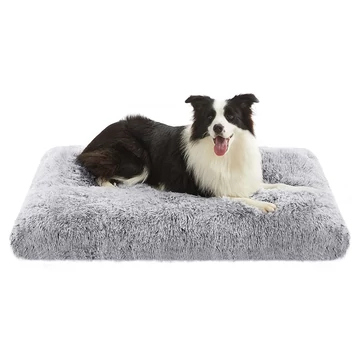 Kisállat fekhely, párnázott, mosható kutyafekhely, világosszürke | FEANDREA Kisállat fekhely, párnázott, mosható kutyafekhely, világosszürke | FEANDREA