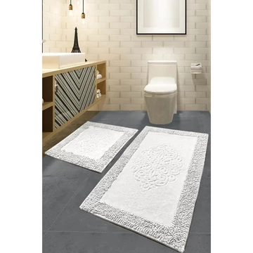 Fürdőszobaszőnyeg Szett (2 db) Piante - Ecru