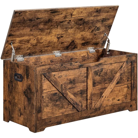 Tárolóláda, ülőláda 100x46x40 cm rusztikus barna
