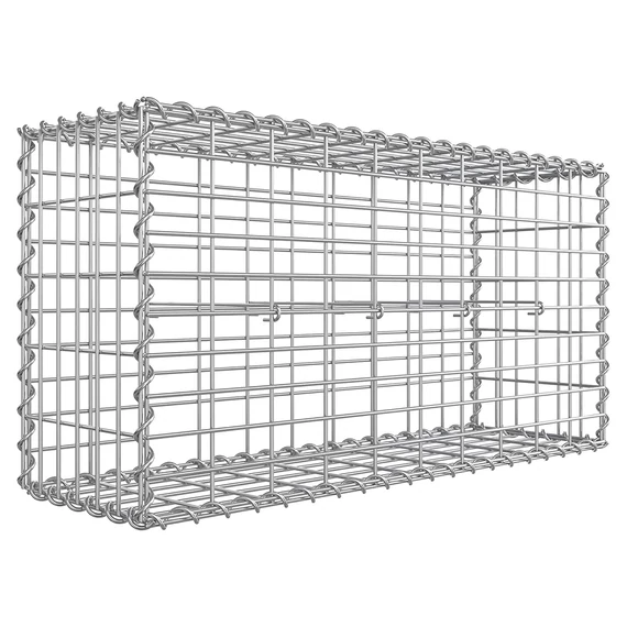 Gabion kosár, fém gabion ketrec 5 x 10 cm-es