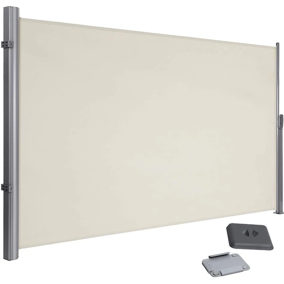 Oldalsó napellenző, kihúzható napellenző 200x350cm bézs