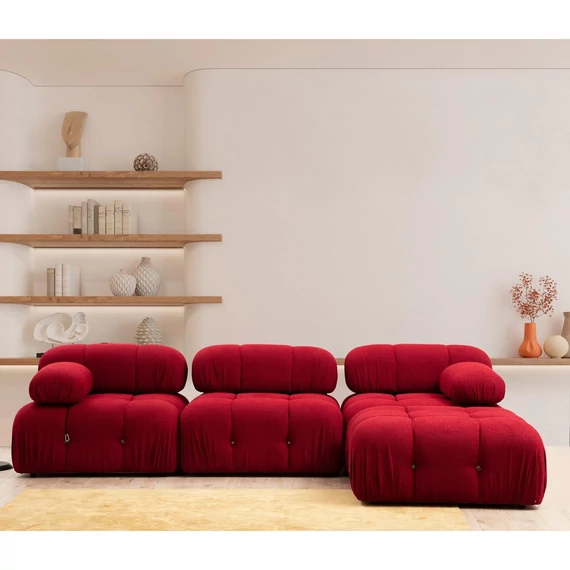 Sarokkanapé Bubble ( L1-O1-1R -Puf) - Red