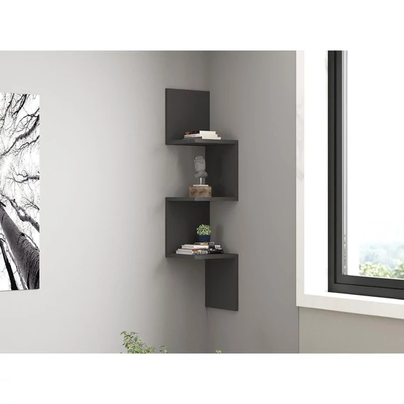 Fali polc Zikzak - Anthracite Fali polc Zikzak - Anthracite