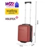 Kép 2/10 - 40x30x20cm bőrönd, WIZZ AIR felvihető kézipoggyász, Bordó