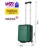 Kép 2/10 - 40x30x20cm bőrönd, WIZZ AIR felvihető kézipoggyász, Zöld