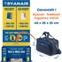 Kép 2/10 - Ryanair/Wizzair kabintáska 40x20x25 cm, Bontour AIR Utazótáska, Kék