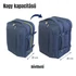 Kép 5/10 - BONTOUR FlexiGo Bővíthető Utazó Hátizsák, WizzAir méretű 40x30x20cm kézipoggyász, Kék Színben