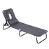 Kép 5/10 - Outsunny napozóágy, relax nyugágy 190x56x28 cm, szürke