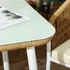 Kép 6/9 - OUTSUNNY 5 részes rattan kerti garnitúra, alumínium keret, fehér/bézs