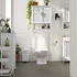 Kép 2/6 - SONGMICS WC feletti tárolószekrény 23x60x173 cm, fehér