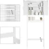 Kép 4/6 - SONGMICS WC feletti tárolószekrény 23x60x173 cm, fehér