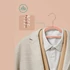Kép 4/7 - Bársonyos vállfák 30 darabos, csúszásmentes ruhaakasztó Rose Gold színű