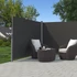 Kép 3/9 - Kétoldalas napellenző, 1,8 x 6 m (H x M) antracit