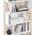Kép 9/9 - Könyvespolc, kocka vitrines polc és térelválasztó, 70 x 24 x 190,5 cm Fehér