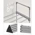 Kép 7/10 - 10 polcos cipőtartó, cipőtároló polc 174x45x30cm, szürke