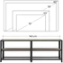 Kép 8/10 - TV szekreny, TV-asztal polcokkal, acélkerettel, 140 x 52 x 39 cm, greige és fekete