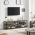 Kép 2/10 - TV szekrény, TV állvány, 160 x 52 x 39 cm, greige és fekete