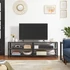 Kép 4/10 - TV szekrény, TV állvány, 160 x 52 x 39 cm, greige és fekete