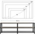 Kép 8/10 - TV szekrény, TV állvány, 160 x 52 x 39 cm, greige és fekete
