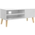 Kép 1/6 - Skandináv TV állvány 110 x 40 x 49,5 cm fehér