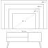 Kép 5/6 - Skandináv TV állvány 110 x 40 x 49,5 cm fehér