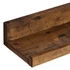 Kép 7/8 - Falipolcok 3 db lebegő polc készlet, hossza 38 cm, rusztikus barna