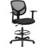 Kép 1/7 - Ergonomikus irodai szék kartámaszokkal, forgó szék 55-75 cm ülésmagasság, Fekete