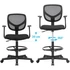 Kép 3/7 - Ergonomikus irodai szék kartámaszokkal, forgó szék 55-75 cm ülésmagasság, Fekete