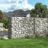 Kép 4/9 - Horganyzott acél gabion kosár, kerti dekor válaszfal, 100 x 80 x 30 cm