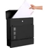 Kép 7/7 - Modern postaláda újságtartóval, fekete