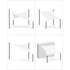 Kép 5/7 - SONGMICS napvitorla 2x3m fehér