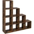 Kép 1/7 - Könyvespolcok, 10 kockás tároló, 129,5 x 29 x 129,5 cm