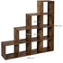 Kép 7/7 - Könyvespolcok, 10 kockás tároló, 129,5 x 29 x 129,5 cm