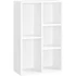 Kép 1/9 - Könyvespolc 5 rekesszel 50 x 80 x 24 cm, Fehér