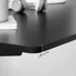 Kép 6/8 - Elektromos asztallap, lekerekített szélekkel, 140 cm, fekete