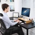 Kép 2/7 - Monitor állvány, bambusz asztali rendező, 60 x 30,2 x 8,5 cm