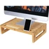 Kép 1/7 - Bambusz monitor állvány, asztali rendszerező 10 cm magas