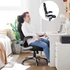 Kép 2/8 - Ergonomikus forgószék, irodai szék összecsukható karokkal, fekete