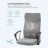 Kép 5/8 - Irodai szék, ergonomikus szék párnázott üléssel, szürke