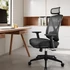 Kép 7/7 - Ergonomikus irodai szék lábtartóval, maximális terhelés 150 kg, fekete