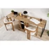 Kép 1/11 - Íróasztal Twin Study Desk - Atlantic Pine, Fekete