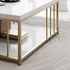 Kép 4/6 - Dohányzóasztal Zenn - White, Gold