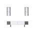 Kép 7/9 - TV szekrény Chrome Line - White, Black