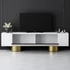 Kép 3/8 - TV szekrény Bohem - White, Gold