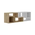 Kép 4/7 - TV szekrény Glis - Sapphire Oak, White