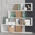 Kép 3/4 - könyvespolc Karlin - White, Walnut