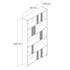 Kép 5/5 - Könyvespolc Lima - Fehér Marble